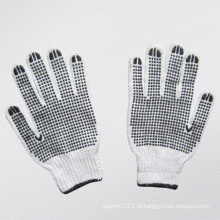 7g String Knit PVC Dots on Both Sides Work Glove